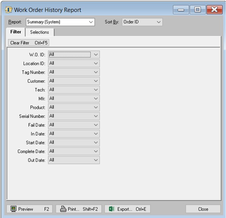 From the Report drop-down menu, select how much detail you wish to ...